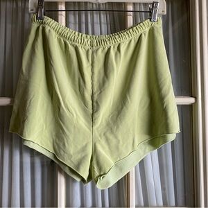 Aerie Yellow Garment Dyed Fleece Shorts